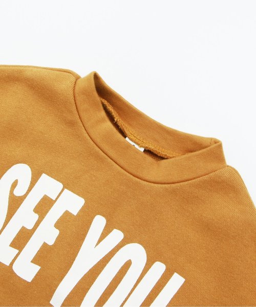 apres les cours（アプレレクール）の「切替えロゴトレーナー（スウェット・キッズ・キャメル/ブラック/カーキ・100/120/90/110/130/140/80）」の13枚目の写真