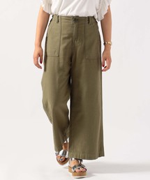 AVIREX | 【InRed5月号木村文乃さん着用】AVIREX/ アヴィレックス/ BACK SATIN WIDE BAKER PANTS/ バックサテン ワイド ベイカーパンツ(その他パンツ)