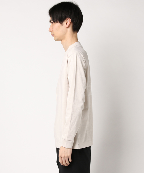 MHL.(エムエイチエル)の「MATT COTTON JERSEY(Tシャツ/カットソー・メンズ・オフホワイト/ネイビー/ダークグリーン・LARGE/MEDIUM)」の5枚目の写真