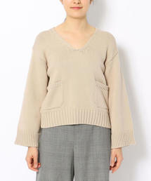 GALERIE VIE（ギャルリー ヴィー）の「コットンナイロン Vネックプル