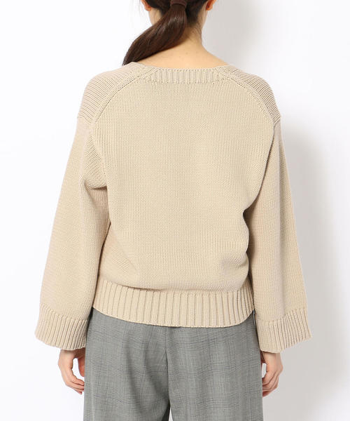 GALERIE VIE（ギャルリー ヴィー）の「コットンナイロン Vネックプル