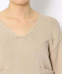 GALERIE VIE（ギャルリー ヴィー）の「コットンナイロン Vネックプル