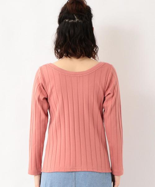 green label relaxing（グリーンレーベルリラクシング）の「SC ハリヌキフライス クルーネック カットソー ◆（Tシャツ/カットソー・レディース・オフホワイト/イエロー/ライトピンク/ブラック・FREE）」の18枚目の写真