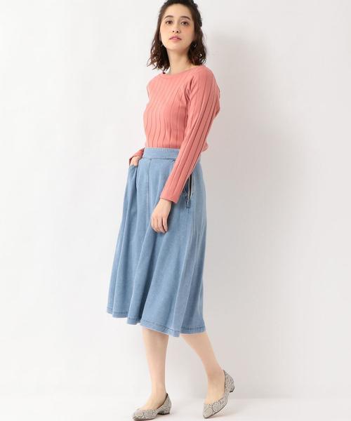 green label relaxing（グリーンレーベルリラクシング）の「SC ハリヌキフライス クルーネック カットソー ◆（Tシャツ/カットソー・レディース・オフホワイト/イエロー/ライトピンク/ブラック・FREE）」の20枚目の写真