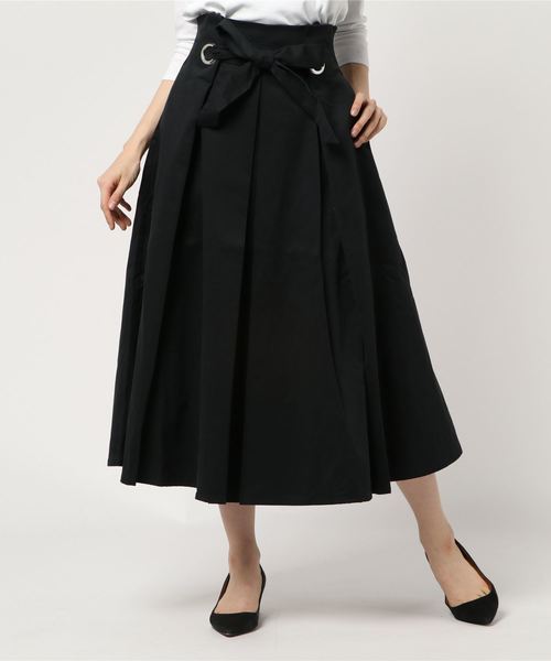 MOUSSY（マウジー）の「WAIST DESIGN SKIRT（スカート・レディース・ライトベージュ/ブラック/ワインレッド・1/2）」の5枚目の写真