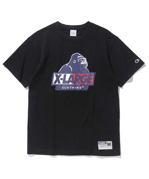 XLARGE(エクストララージ)の「XLARGE×Champion CVC MESH SLANTED OG S/S TEE / チャンピオン(Tシャツ/カットソー・メンズ・ホワイト/ブラック/イエロー・SMALL/MEDIUM/LARGE/X-LARGE)」の3枚目の写真