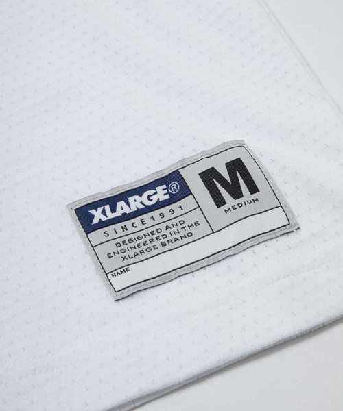 XLARGE(エクストララージ)の「XLARGE×Champion CVC MESH SLANTED OG S/S TEE / チャンピオン(Tシャツ/カットソー・メンズ・ホワイト/ブラック/イエロー・SMALL/MEDIUM/LARGE/X-LARGE)」の7枚目の写真