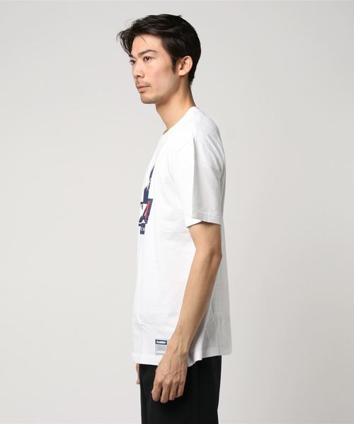 XLARGE(エクストララージ)の「XLARGE×Champion CVC MESH SLANTED OG S/S TEE / チャンピオン(Tシャツ/カットソー・メンズ・ホワイト/ブラック/イエロー・SMALL/MEDIUM/LARGE/X-LARGE)」の4枚目の写真