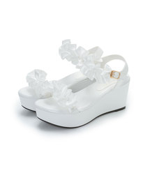 夢展望 | 厚底フッドベッドフリルサンダル(サンダル)