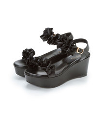 夢展望（ユメテンボウ）の「厚底フッドベッドフリルサンダル（サンダル）」