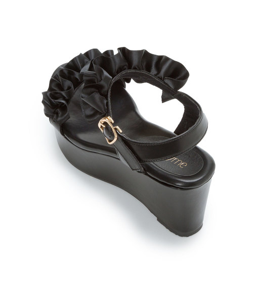 夢展望（ユメテンボウ）の「厚底フッドベッドフリルサンダル（サンダル・レディース・ブルー系その他/ホワイト/グレー系その他/ピンク/ブラック・24㎝/23㎝/22cm/24.5㎝/25.5cm/22.5㎝/25㎝/23.5㎝）」の7枚目の写真