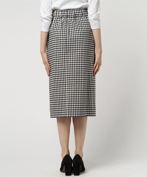 RIVE DROITE（リヴドロワ）の「ギンガムタイトスカート（スカート・レディース・ブラック・FREE）」の2枚目の写真