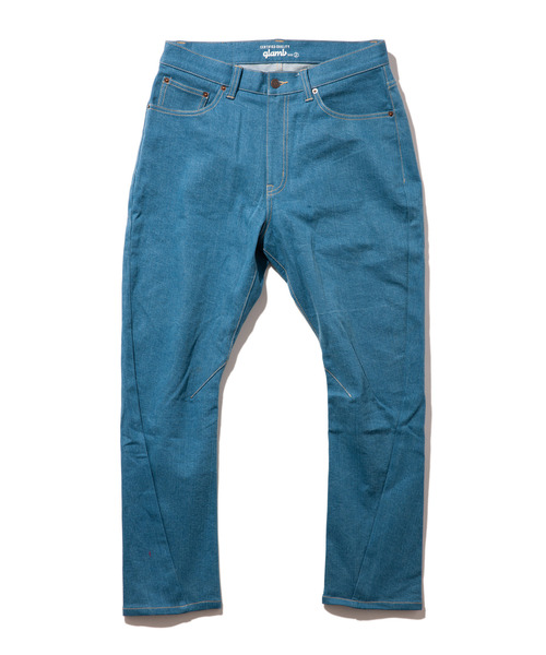glamb（グラム）の「【glamb】Polyデニム/Poly denim（デニムパンツ・メンズ・ブラック/サックスブルー/ブルー・1/2/3）」の3枚目の写真