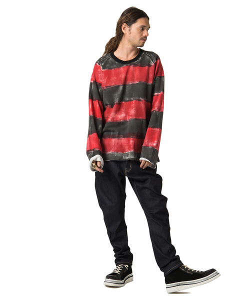 glamb（グラム）の「【glamb】Polyデニム/Poly denim（デニムパンツ・メンズ・ブラック/サックスブルー/ブルー・1/2/3）」の8枚目の写真