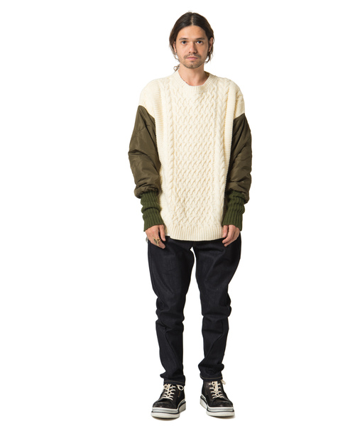 glamb（グラム）の「【glamb】Polyデニム/Poly denim（デニムパンツ・メンズ・ブラック/サックスブルー/ブルー・1/2/3）」の12枚目の写真