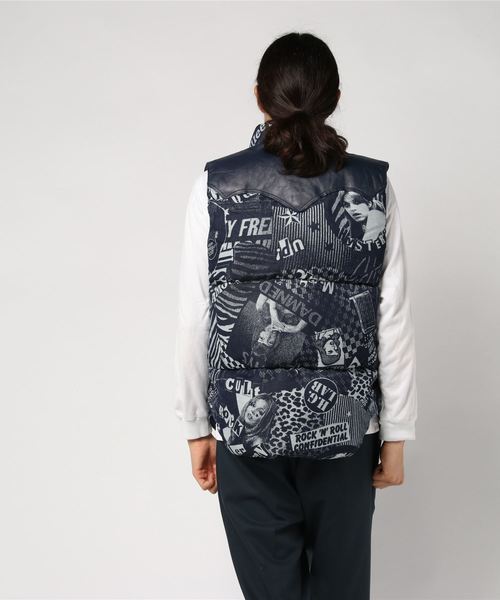 HYSTERIC GLAMOUR（ヒステリックグラマー）の「ROCKY MOUNTAIN×HYSTERIC LONDON NITEジャカードデニムベスト（ベスト・メンズ・ブルー系その他・LARGE/SMALL/MEDIUM）」の3枚目の写真