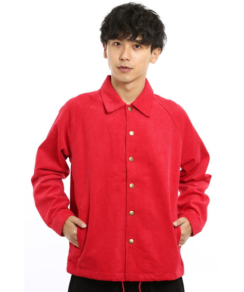 improves(インプローブス)の「太畝コーデュロイコーチジャケット(デニムジャケット)」|レッド