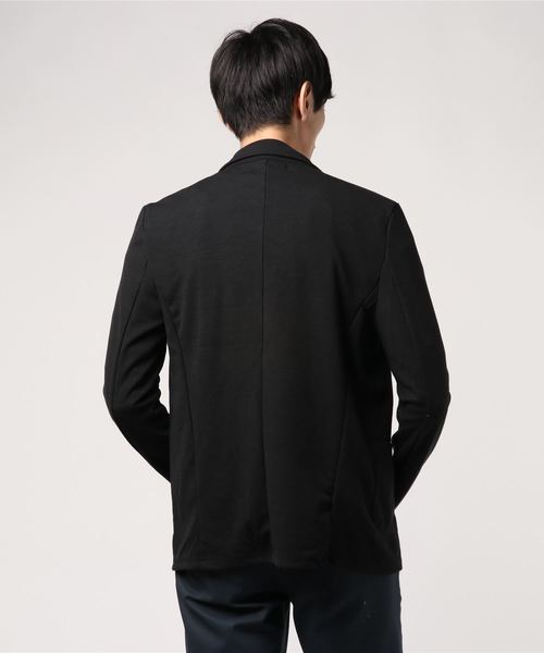 ADMIX/ATELIER SAB MEN（アドミックスアトリエサブメン）の「ミラノリブ ジャージ コンパクト ジャケット（テーラードジャケット・メンズ・ライトグレー/ブラック/ネイビー・48/50/52）」の4枚目の写真