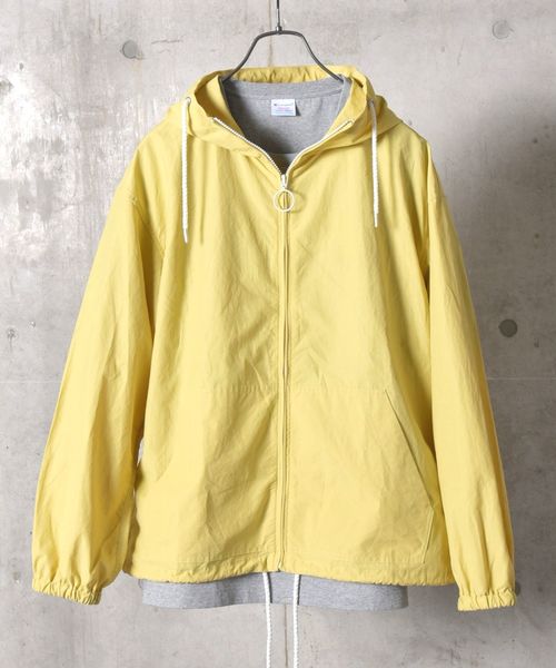 SHIPS JET BLUE（シップスジェットブルー）の「SHIPS JET BLUE: カラー ナイロンフードパーカー（マウンテンパーカー・メンズ・ライトブルー/イエロー/ピンク・X-SMALL/SMALL/MEDIUM/LARGE）」の5枚目の写真