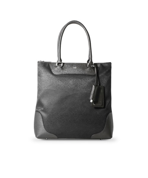 PELLE MORBIDA（ペッレモルビダ）の「CAPITANO（キャピターノ）縦型トートバッグ（トートバッグ・メンズ・チャコールグレー/ブラック/ダークブラウン/ネイビー・FREE）」の4枚目の写真