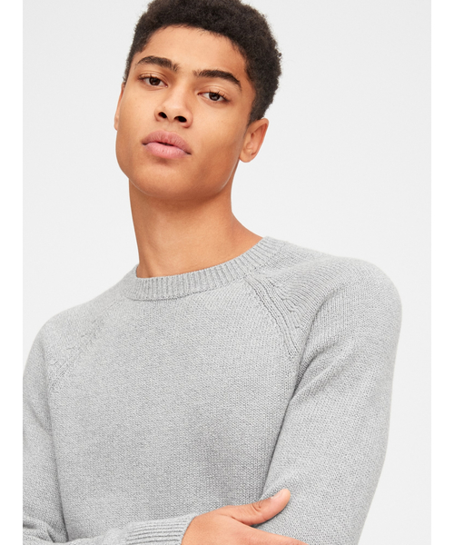 GAP（ギャップ）の「テクスチャークルーネック プルオーバーセーター（ニット/セーター・メンズ・ライトグレー/アイボリー/ネイビー/ブルー系その他・L/M/S/XL/XS）」の7枚目の写真