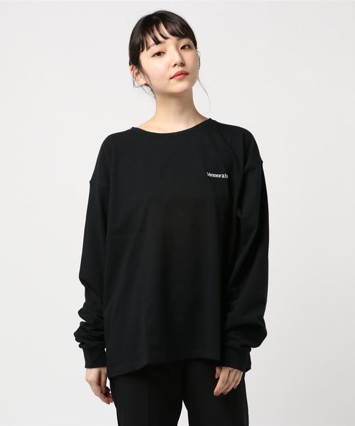 archives（アルシーヴ）の「BACKプリントプルオーバー（Tシャツ/カットソー・レディース・ブラック/ベージュ/オフホワイト・MEDIUM）」の2枚目の写真