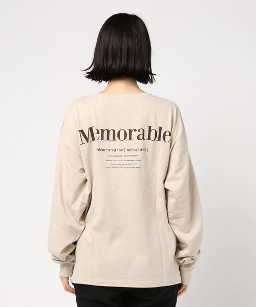 archives（アルシーヴ）の「BACKプリントプルオーバー（Tシャツ/カットソー・レディース・ブラック/ベージュ/オフホワイト・MEDIUM）」の7枚目の写真