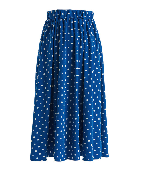 PUNYUS（プニュズ）の「ポルカドットロングスカ－ト（スカート・レディース・ブルー/ベージュ/ブラック・2/3/1/4）」の12枚目の写真