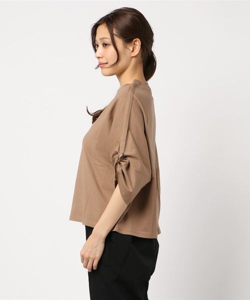 cepo（セポ）の「ＤカンベルトツキショートスリーブT（Tシャツ/カットソー・レディース・ベージュ/チャコールグレー/カーキ/オフホワイト・M）」の5枚目の写真