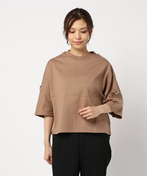 cepo（セポ）の「ＤカンベルトツキショートスリーブT（Tシャツ/カットソー・レディース・ベージュ/チャコールグレー/カーキ/オフホワイト・M）」の6枚目の写真