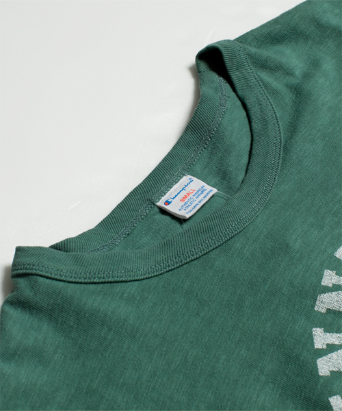 NANO universe(ナノユニバース)の「champion×nano・universe/チャンピオン別注ロールアップTee(Tシャツ/カットソー・メンズ・オフホワイト/ブラック/マスタード/グリーン/ネイビー/トップグレー・X-LARGE/SMALL/MEDIUM/LARGE)」の18枚目の写真