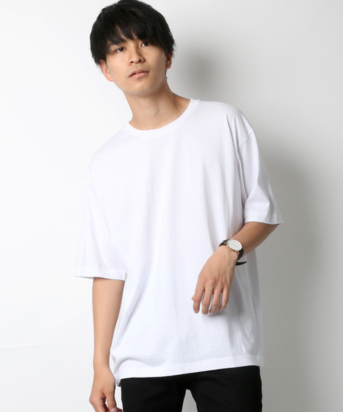 Lazar（ラザル）の「Lazar ビッグシルエット 無地 Tシャツ（Tシャツ/カットソー・メンズ・ホワイト/ブラック/ベージュ/オリーブ・M/L/LL）」の16枚目の写真