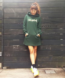X-girl | MILLS LOGO SWEAT DRESS(ワンピース)