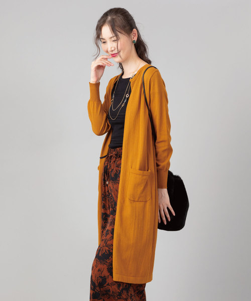 セール 強撚バックスリットロングカーディガン カーディガン ボレロ Jetset Solo Plus ジェットセットソロプラス のファッション通販 Zozotown