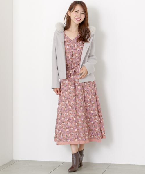 Mew S Refined Clothes ミューズリファインドクローズ の 配色小花柄ワンピース ワンピース Wear