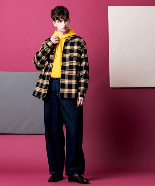 Lulu ＆ Arnie（るるあんどあーにー）の「ビッグシルエット チェック  ポケット ネルシャツ（シャツ/ブラウス・メンズ・その他1/その他2/その他3/その他4・MEDIUM/LARGE）」の8枚目の写真