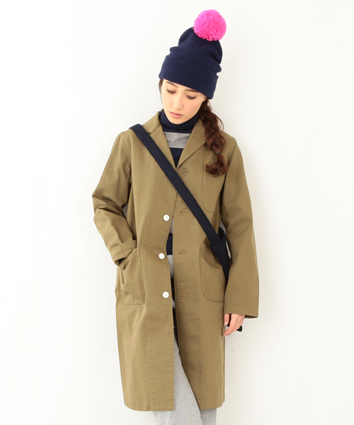 BEAMS BOY（ビームスボーイ）の「◎BEAMS BOY / チノ ショップコート③（その他アウター・レディース・グレー/カーキ/レッド/ネイビー・ONE SIZE）」の3枚目の写真