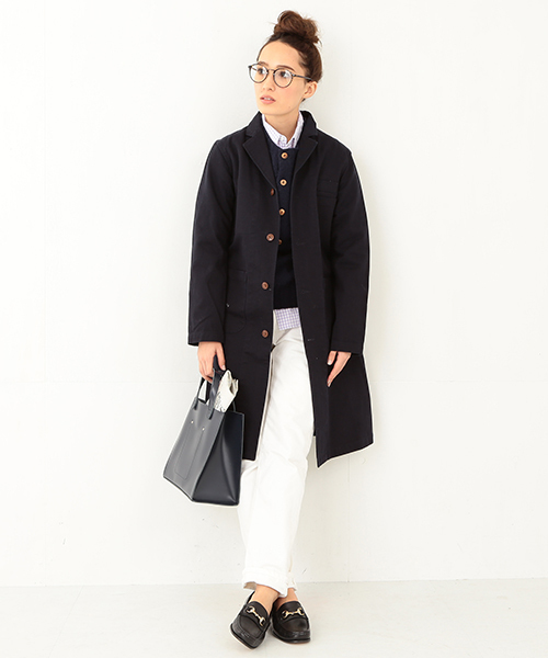 BEAMS BOY（ビームスボーイ）の「◎BEAMS BOY / チノ ショップコート③（その他アウター・レディース・グレー/カーキ/レッド/ネイビー・ONE SIZE）」の22枚目の写真