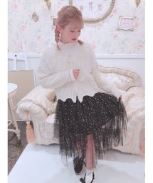 Swankiss�i�X�����L�X�j�́uHS rame tulle frill S/K�i�X�J�[�g�j�v