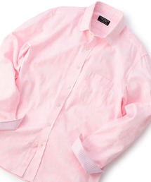 【ウォッシャブル】花柄ジャカードシャツ