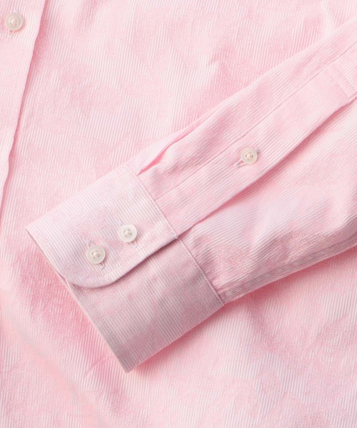 MEN'S BIGI(メンズビギ)の「【ウォッシャブル】花柄ジャカードシャツ(シャツ/ブラウス・メンズ・ピンク/ホワイト/ダークネイビー・01/02/03/04)」の7枚目の写真