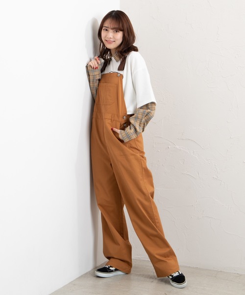 WEGO（ウィゴー）の「WEGO/チノオーバーオール（サロペット/オーバーオール・レディース・ブラック/ベージュ/ブラウン系その他/ホワイト・FREE）」の15枚目の写真