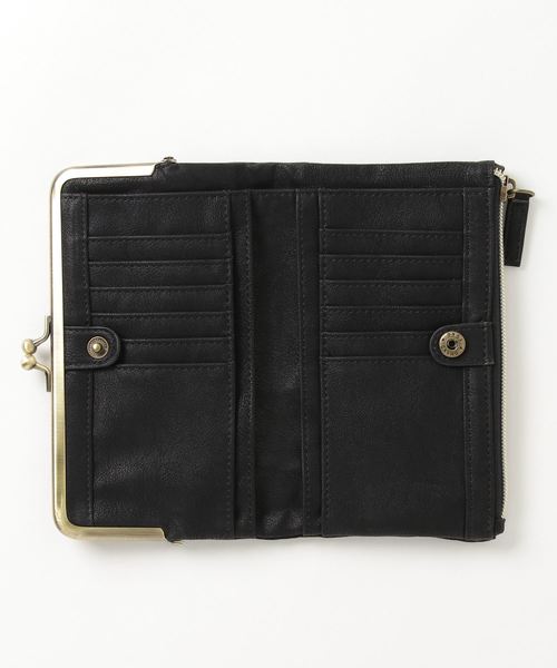 go slow caravan（ゴースローキャラバン）の「propellerhesds/プロペラヘッズ    合皮がま口2つ折ロングウォレット（財布・レディース・ブラック/キャメル/マスタード/オレンジ・FREE）」の7枚目の写真