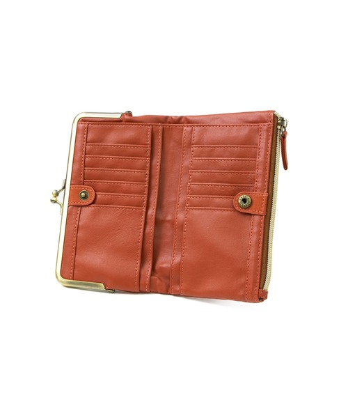 go slow caravan（ゴースローキャラバン）の「propellerhesds/プロペラヘッズ    合皮がま口2つ折ロングウォレット（財布・レディース・ブラック/キャメル/マスタード/オレンジ・FREE）」の11枚目の写真