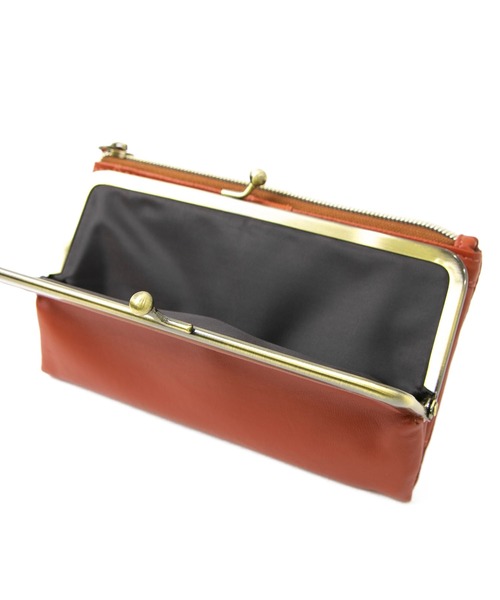 go slow caravan（ゴースローキャラバン）の「propellerhesds/プロペラヘッズ    合皮がま口2つ折ロングウォレット（財布・レディース・ブラック/キャメル/マスタード/オレンジ・FREE）」の10枚目の写真