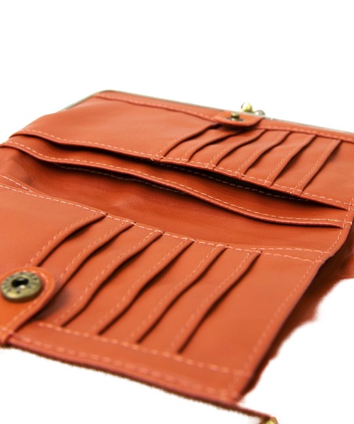 go slow caravan（ゴースローキャラバン）の「propellerhesds/プロペラヘッズ    合皮がま口2つ折ロングウォレット（財布・レディース・ブラック/キャメル/マスタード/オレンジ・FREE）」の12枚目の写真