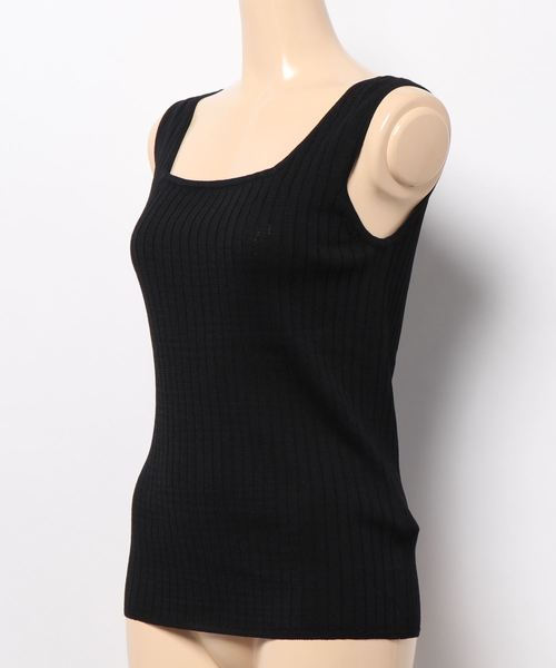 PAGEBOY（ページボーイ）の「ニットスクエアタンク（タンクトップ・レディース・ブラック/オフホワイト/グレイッシュベージュ/イエロー系その他/ブルー・FREE）」の15枚目の写真