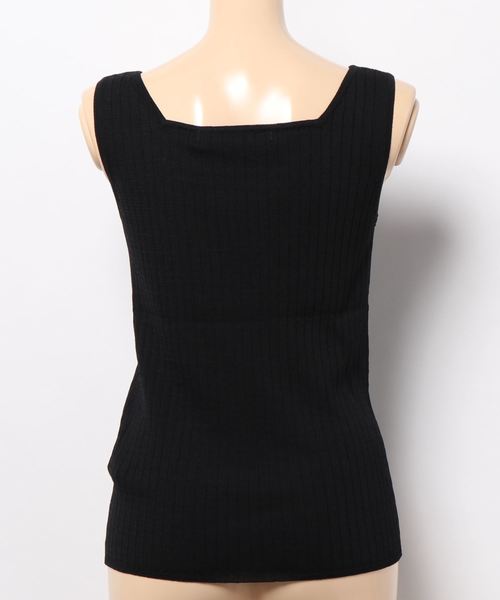 PAGEBOY（ページボーイ）の「ニットスクエアタンク（タンクトップ・レディース・ブラック/オフホワイト/グレイッシュベージュ/イエロー系その他/ブルー・FREE）」の18枚目の写真