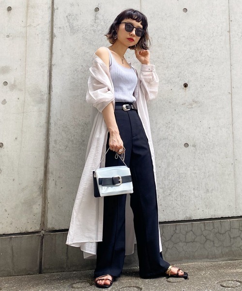 PAGEBOY（ページボーイ）の「ニットスクエアタンク（タンクトップ・レディース・ブラック/オフホワイト/グレイッシュベージュ/イエロー系その他/ブルー・FREE）」の19枚目の写真