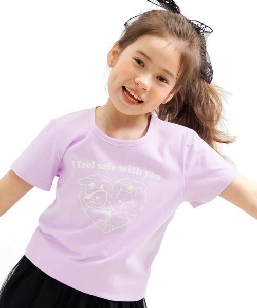 Bee des Bee(ビーデスビー)の「【コットン100%】半袖プリントTシャツ(Tシャツ/カットソー・キッズ・ライトグレー/ブラック/ベージュ/サックスブルー/ブラウン系その他/グレー/スモークピンク/チャコールグレー/ブラウン系その他2/ブルー系その他2/ネイビー/コバルトブルー/杢グレー/ピンク系その他/ブルー系その他/モカ/ホワイト/ブルー系その他3/ホワイト系その他/ブルー系その他4/ラベンダー/クリーム/ホワイト系その他2・110cm/100cm/120cm/130cm/140cm/150cm)」の21枚目の写真